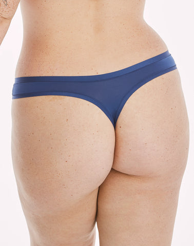 Hanes Women's Super Stretch Microfiber Thong Underwear, Comfort Flex Fit, 6-Pack