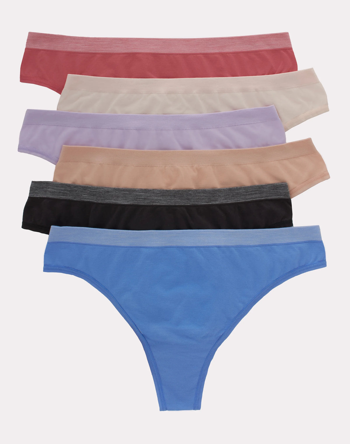 Hanes Comfort Flex Fit Women's Seamless Thong Underwear, 6-Pack