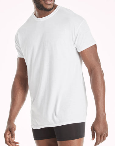 Hanes Comfort Flex Fit Men's White Modal Undershirt, 3-Pack