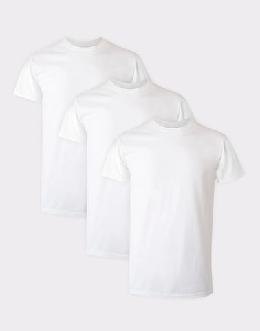 Hanes Comfort Flex Fit Men's White Modal Undershirt, 3-Pack