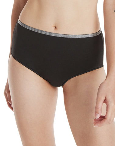 Hanes Women's Breathable Stretch Cotton Brief Underwear, 10-Pack