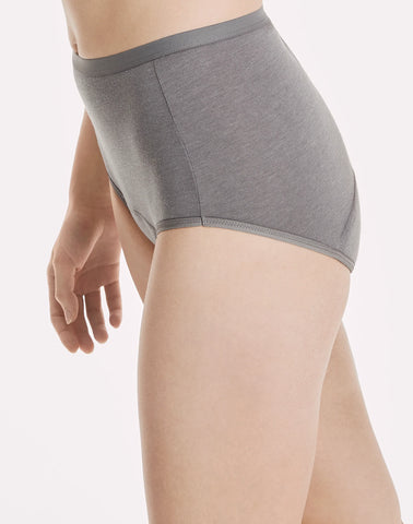 Hanes Comfort, Period. Women's Brief Period Underwear, Moderate Leaks, Neutrals, 3-Pack