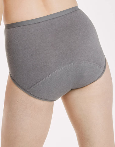 Hanes Comfort, Period. Women's Brief Period Underwear, Moderate Leaks, Neutrals, 3-Pack