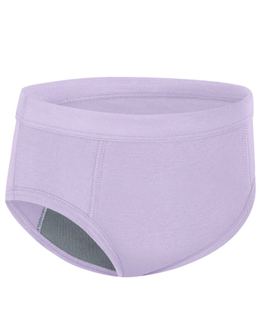 Hanes Girls' Absorbency Underwear Briefs Pack, 3-Pack, Confident Nights, Cotton