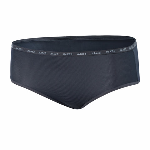 Hanes Moves Girls' Breathable Stretch Brief Underwear, Assorted Solids, 4-Pack