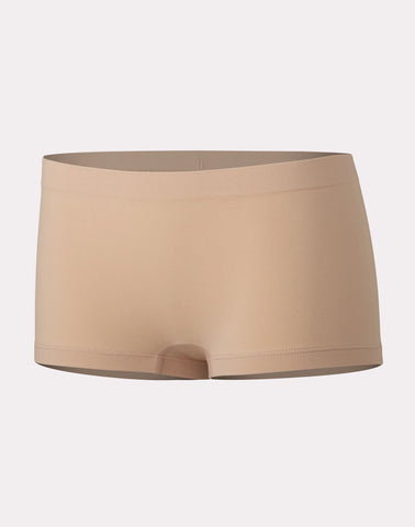 Hanes Girls’ Tween Underwear Seamless Boyshort Pack, Neutrals, 4-Pack