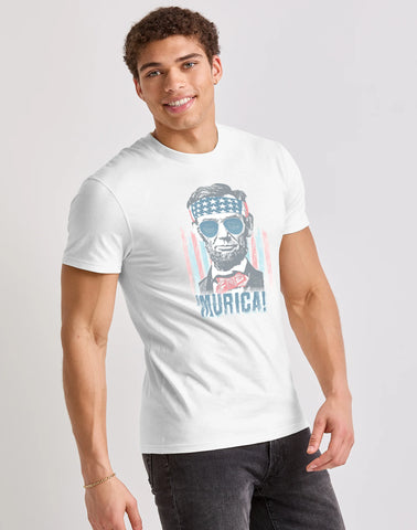 Hanes Men's Murica Graphic Tee