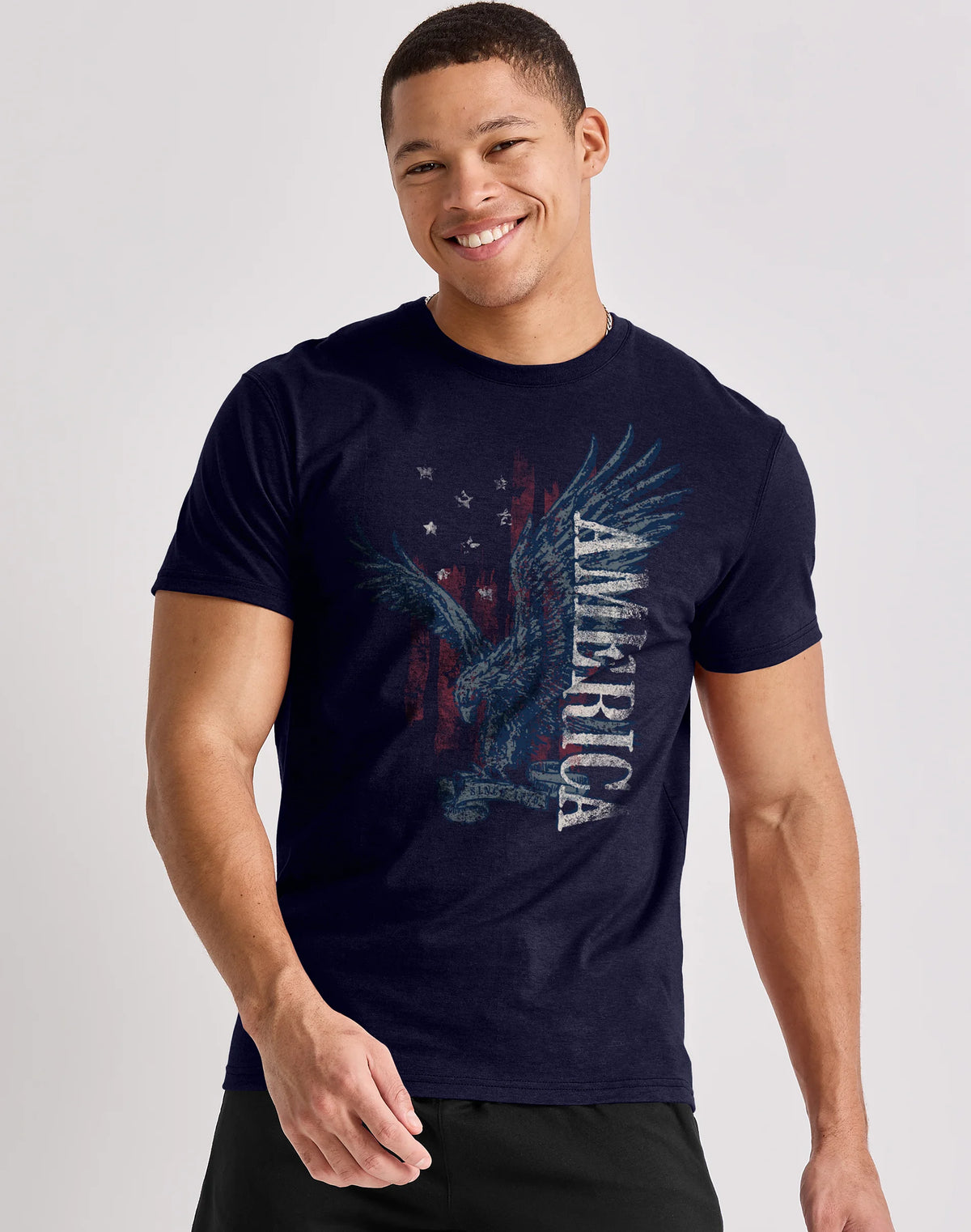 Hanes Men's Eagle America Graphic Tee