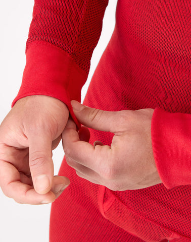 Hanes Men's Long-Sleeve Thermal Shirt, Reversible, Crewneck