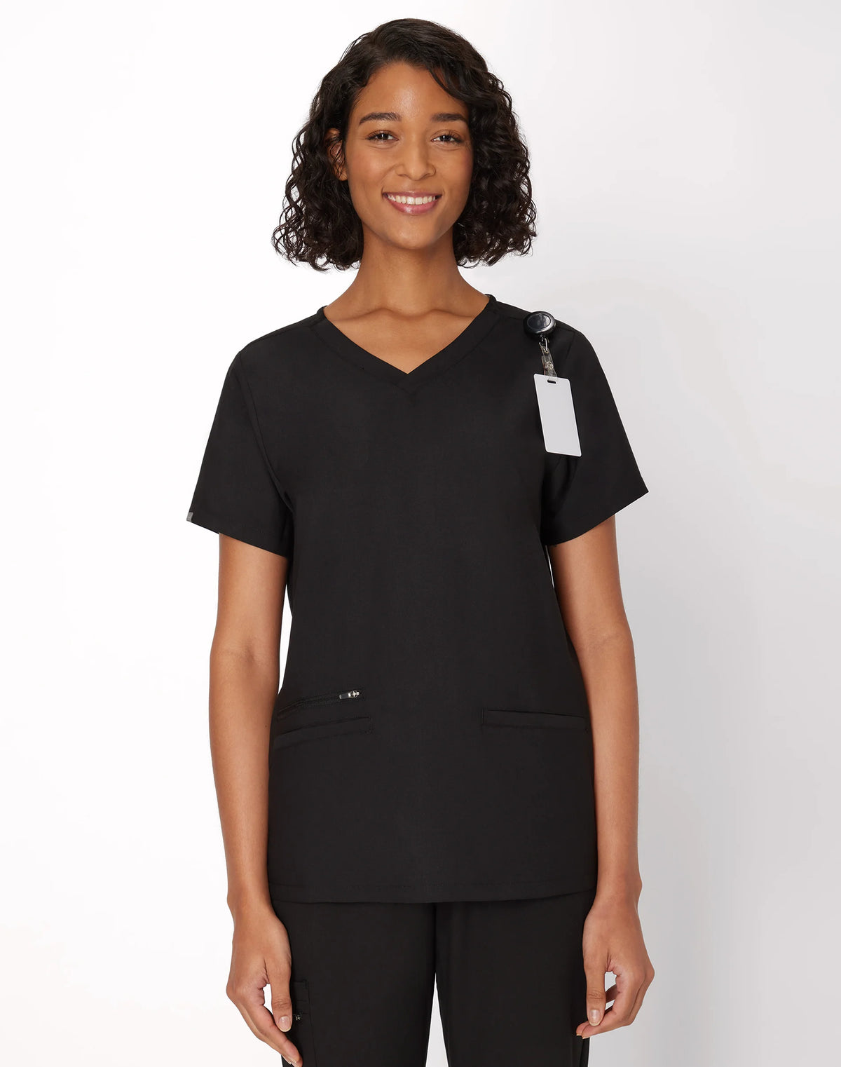 Hanes Premium Scrubs Women's 3-Pocket Scrub Top