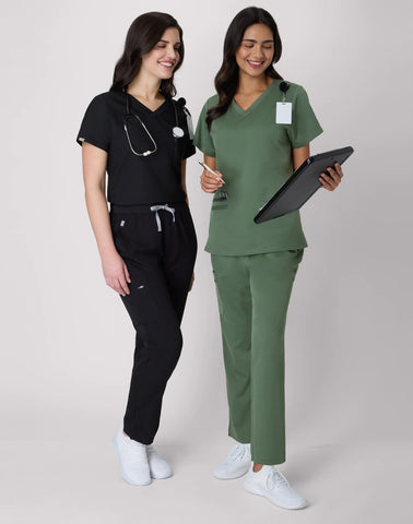 Hanes Premium Scrubs Women's 1-Pocket Scrub Top