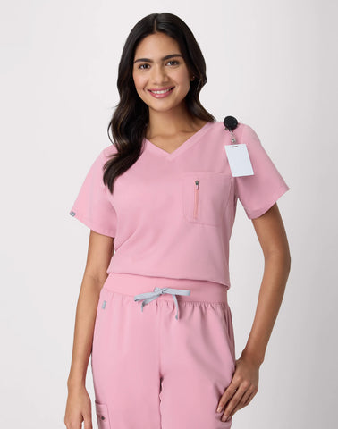 Hanes Premium Scrubs Women's 1-Pocket Scrub Top