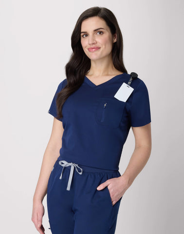 Hanes Premium Scrubs Women's 1-Pocket Scrub Top