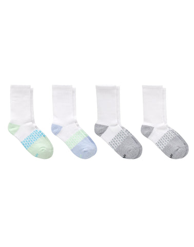 Hanes Absolute Active Girls' Crew Socks, 4-Pairs