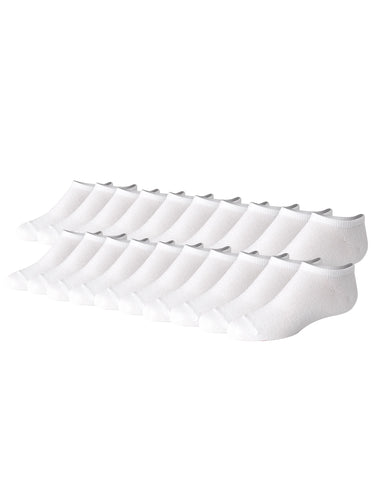 Hanes Girls' No Show Socks, Super Value Pack, 20-Pairs