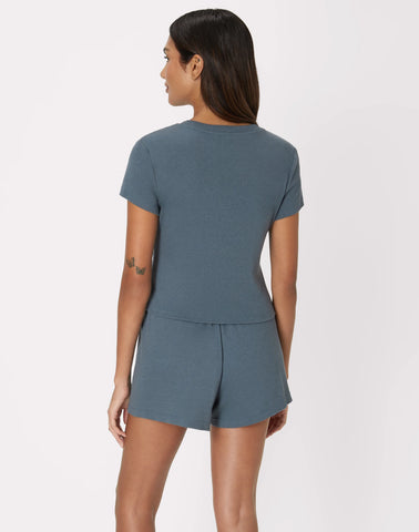 Originals 2-Piece Lounge Set, SuperSoft Cropped Baby Doll Tee & Sleep Shorts Loungewear Set