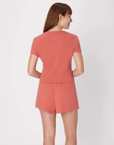 Originals 2-Piece Lounge Set, SuperSoft Cropped Baby Doll Tee & Sleep Shorts Loungewear Set