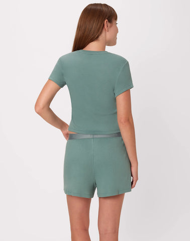 Originals 2-Piece Lounge Set, SuperSoft Cropped Baby Doll Tee & Sleep Shorts Loungewear Set