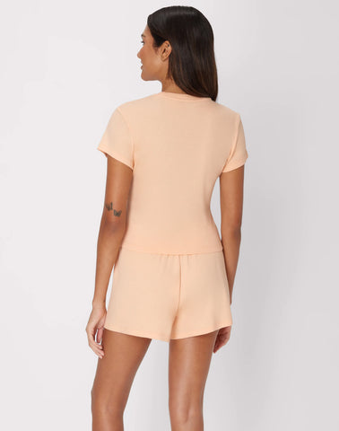 Originals 2-Piece Lounge Set, SuperSoft Cropped Baby Doll Tee & Sleep Shorts Loungewear Set