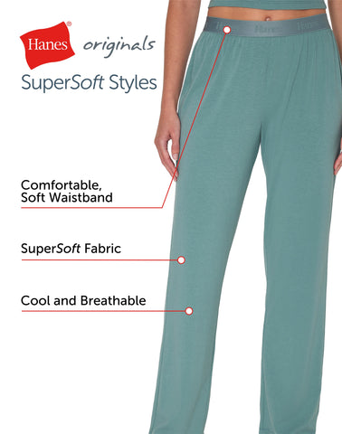 Hanes Originals Women's SuperSoft Comfywear Lounge Pants, 30
