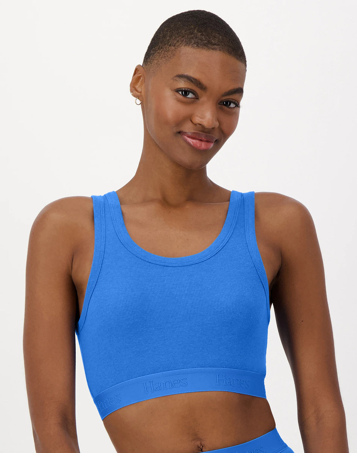 Hanes Originals Women's SuperSoft Comfywear Rib Banded Crop Top
