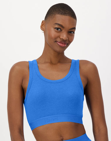 Hanes Originals Women's SuperSoft Comfywear Rib Banded Crop Top
