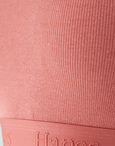 Hanes Originals Women's SuperSoft Comfywear Rib Banded Crop Top