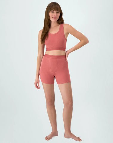 Hanes Originals Women's SuperSoft Comfywear Rib Banded Crop Top