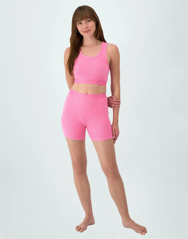 Hanes Originals Women's SuperSoft Comfywear Rib Banded Crop Top