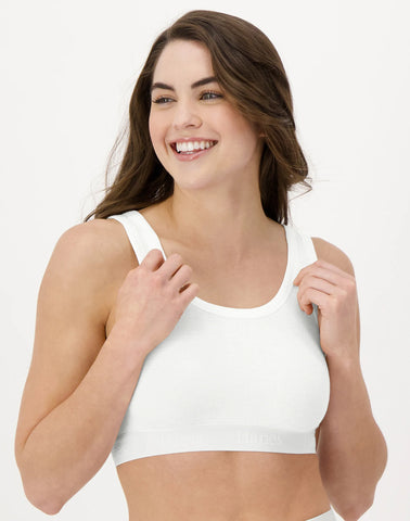 Hanes Originals Women's SuperSoft Comfywear Rib Banded Crop Top