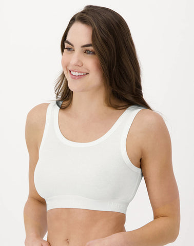 Hanes Originals Women's SuperSoft Comfywear Rib Banded Crop Top