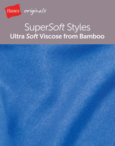 Hanes Originals Women's SuperSoft Comfywear Rib Banded Crop Top