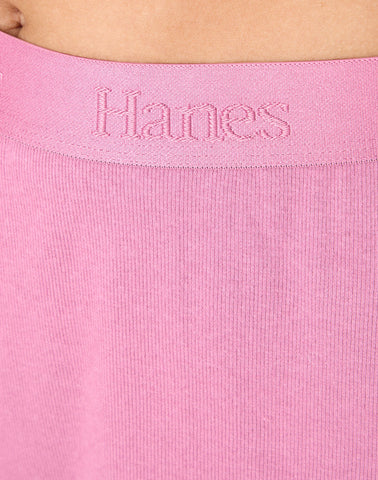 Hanes Originals Women’s SuperSoft Comfywear Rib Sleep Shorts