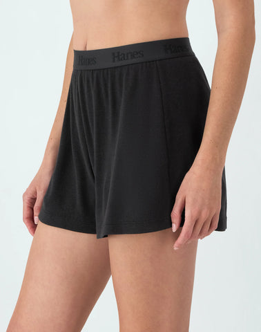 Hanes Originals Women’s SuperSoft Comfywear Rib Sleep Shorts