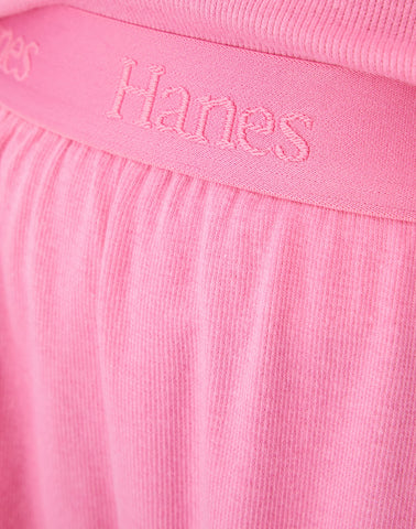 Hanes Originals Women’s SuperSoft Comfywear Rib Sleep Shorts