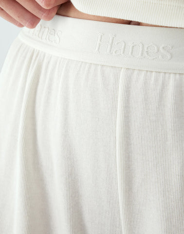 Hanes Originals Women’s SuperSoft Comfywear Rib Sleep Shorts