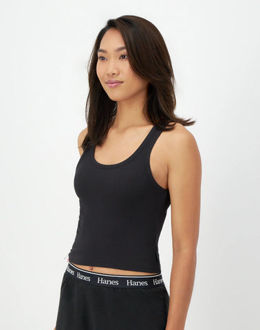 Hanes Originals Comfywear Women's Rib Crop Tank