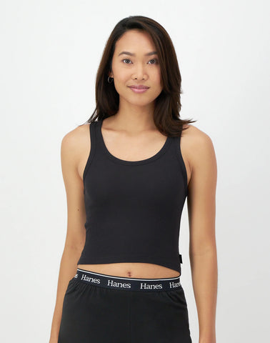 Hanes Originals Comfywear Women's Rib Crop Tank