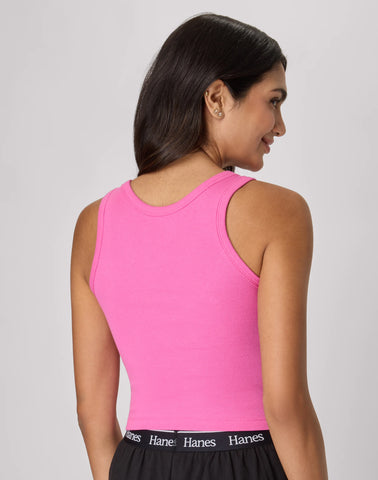 Hanes Originals Comfywear Women's Rib Crop Tank