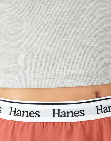 Hanes Originals Comfywear Women's Rib Crop Tank