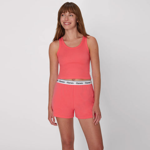 Hanes Originals Comfywear Women's Rib Crop Tank