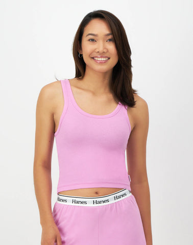 Hanes Originals Comfywear Women's Rib Crop Tank