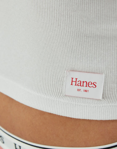 Hanes Originals Comfywear Women's Rib Crop Tank