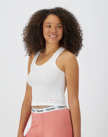 Hanes Originals Comfywear Women's Rib Crop Tank