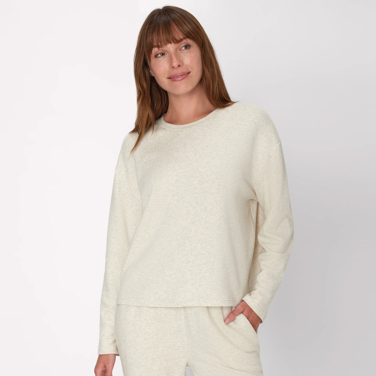Hanes Originals Comfywear Women's French Terry Crewneck Pullover