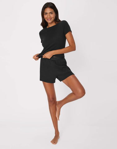 Hanes Originals Women's Supersoft Comfywear Rib Baby Doll Tee