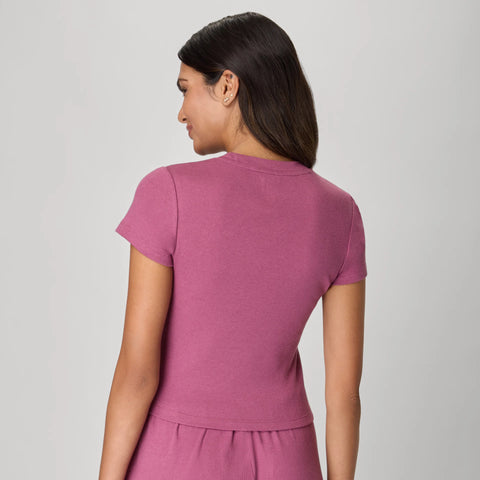 Hanes Originals Women's Supersoft Comfywear Rib Baby Doll Tee