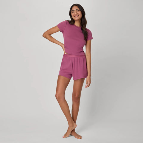 Hanes Originals Women's Supersoft Comfywear Rib Baby Doll Tee