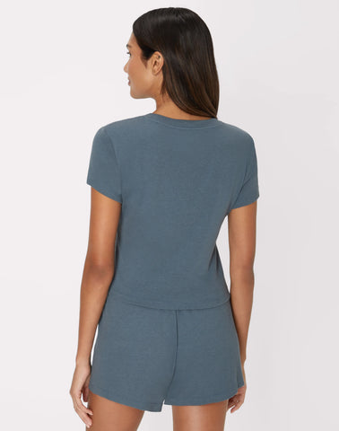 Hanes Originals Women's Supersoft Comfywear Rib Baby Doll Tee