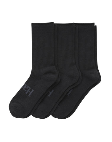 Hanes Originals Men’s Crew Socks Pack, 3-Pairs, SuperSoft